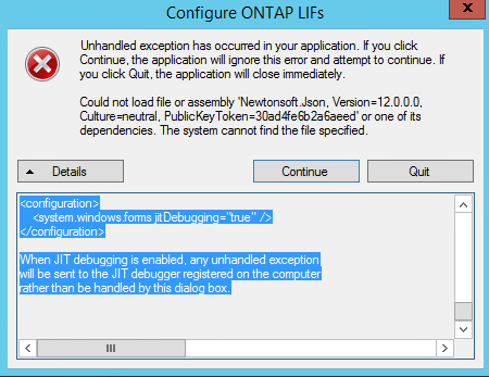 ONTAP AVコネクタバージョン1.0.4～1.0.5