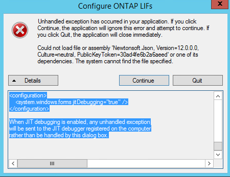 ONTAP AVコネクタバージョン1.0.4~1.0.5