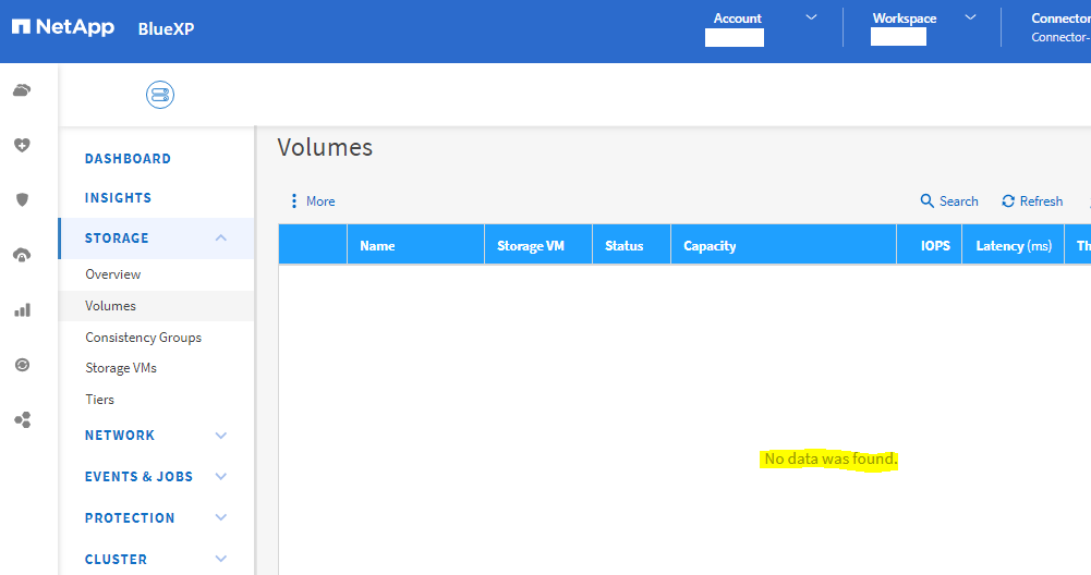 BlueXPでは、いくつかのタブの情報を表示できません