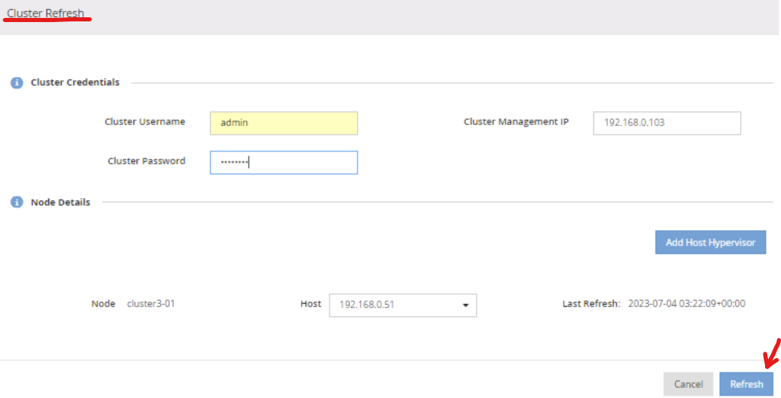 ONTAPCredentialCheckFailed