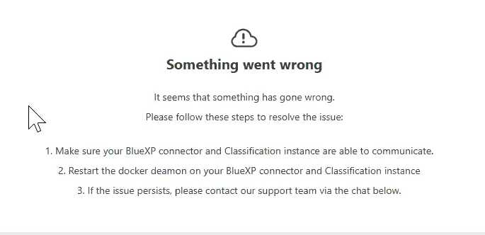 Something went wrong error after Classification Uninstallation