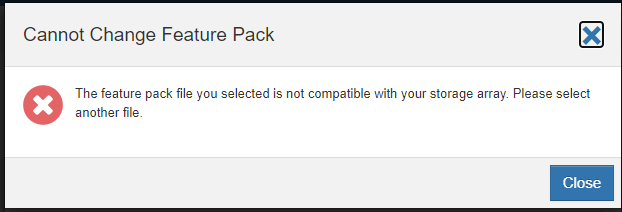 E-Series Premium Feature upgrade from ISCSi or FC fails on 11.80.x E-Series Premium Feature upgrade from ISCSi or FC fails on 11.80.x